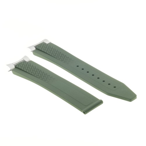 Longines Cinturino Caucciù verde 21/18 mm Conquest 2023, 41 mm,  L3.830.4