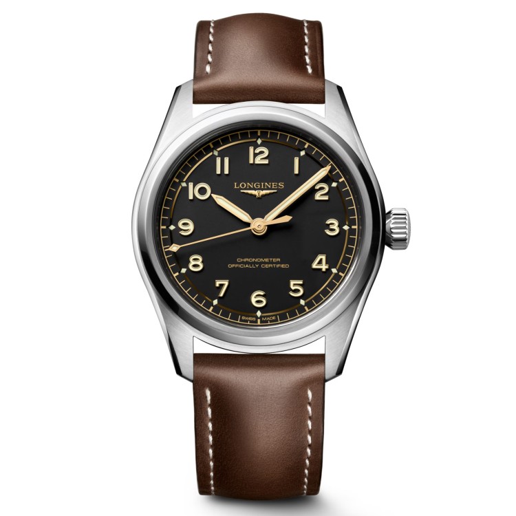 Longines Spirit L3.809.4.53.2 Automatico 39 mm Acciaio Nero