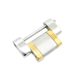 Longines maglia acciaio e oro giallo bicolore per Master Collection L2.628.5 e simili, cassa diametro 38,5