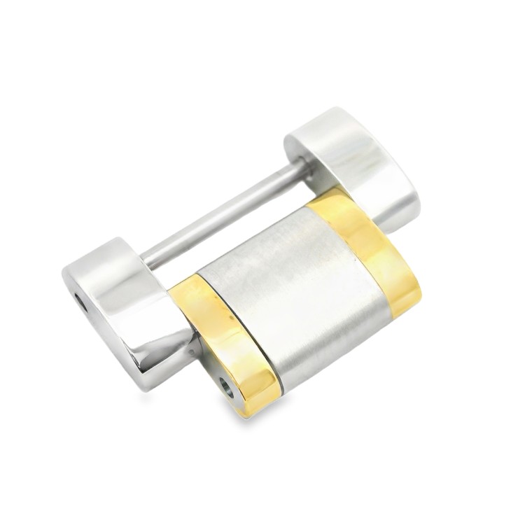 Longines maglia acciaio e oro giallo bicolore per Master Collection L2.793.5, L2.755.5, diametro 38,5 e 40