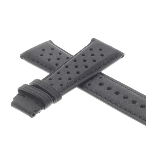 Tag Heuer Cinturino Monaco FC8360 Pelle Nera Forata 22/18 e 22/15 mm CDW2181