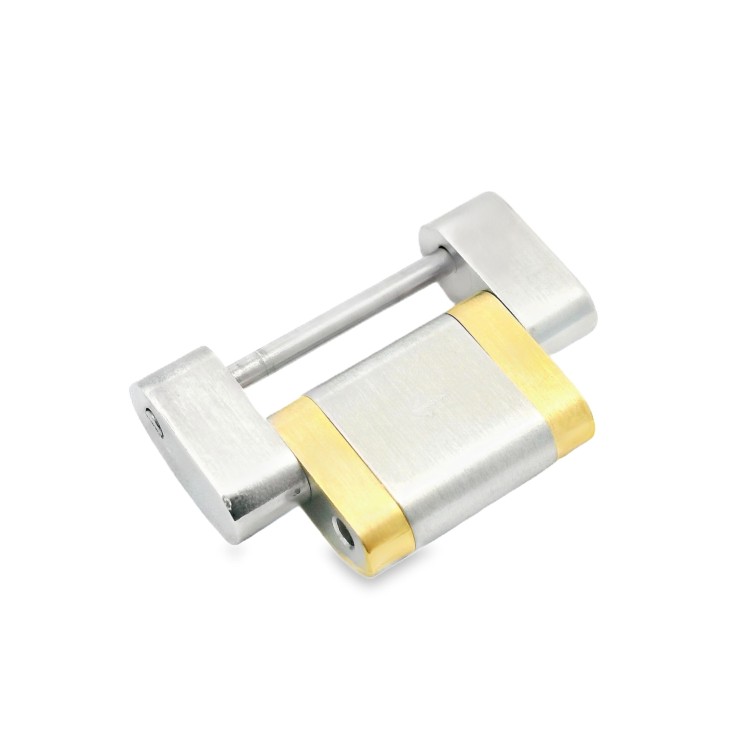 Longines maglia acciaio e oro giallo bicolore per Master Collection L2.793.5, L2.755.5 e simili, cassa diametro 38,5 e 40