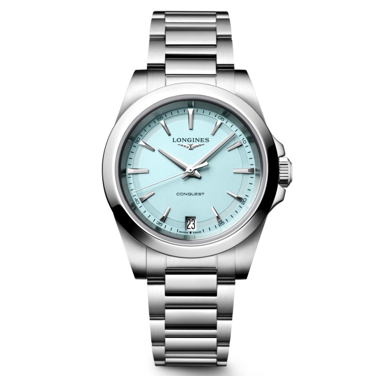 Longines Conquest L3.460.4.92.6 Quarzo 34 mm Blu Bracciale Acciaio