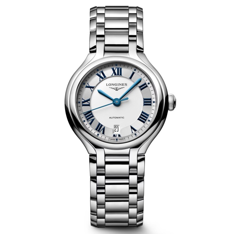 Longines Longines Primaluna L8.123.4.71.6 30 mm Argentè Bracciale Acciaio