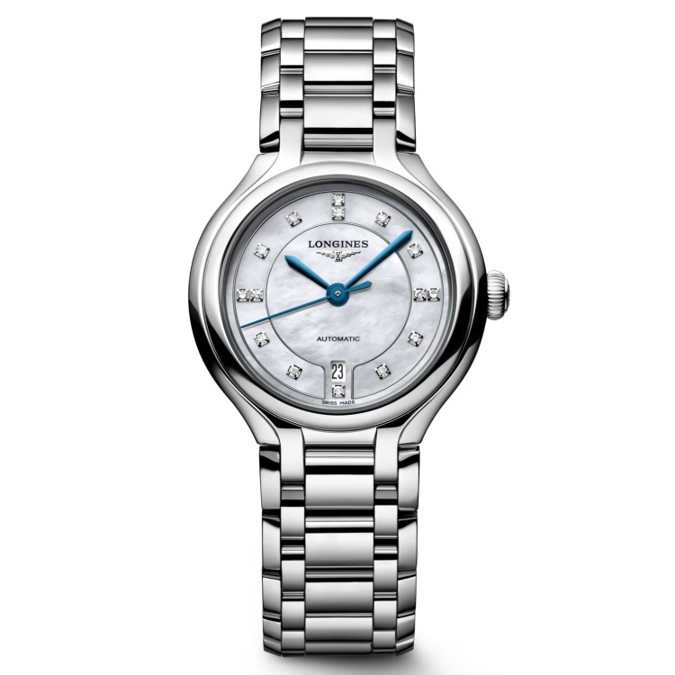 Longines Longines Primaluna L8.123.4.87.6 30 mm Madreperla Bracciale Acciaio