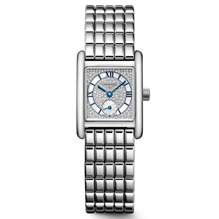 Longines Mini Dolcevita L5.200.4.87.6 Quarzo 29 mm Bianco Bracciale Acciaio
