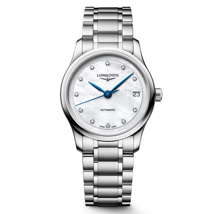 Longines Longines Master L2.450.4.87.6 34 mm Madreperla Bracciale Acciaio