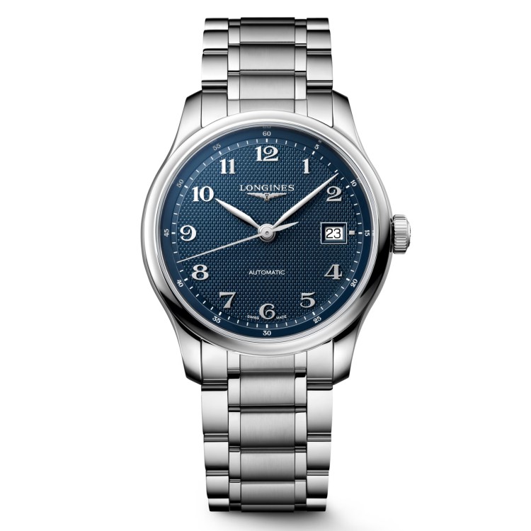 Longines Longines Master L2.949.4.93.6 39 mm Blu Bracciale Acciaio