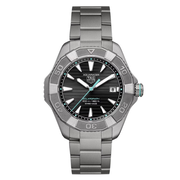 Tag Heuer Aquaracer WBP1184.BF0008 Quarzo 40 mm Nero Bracciale Titanio