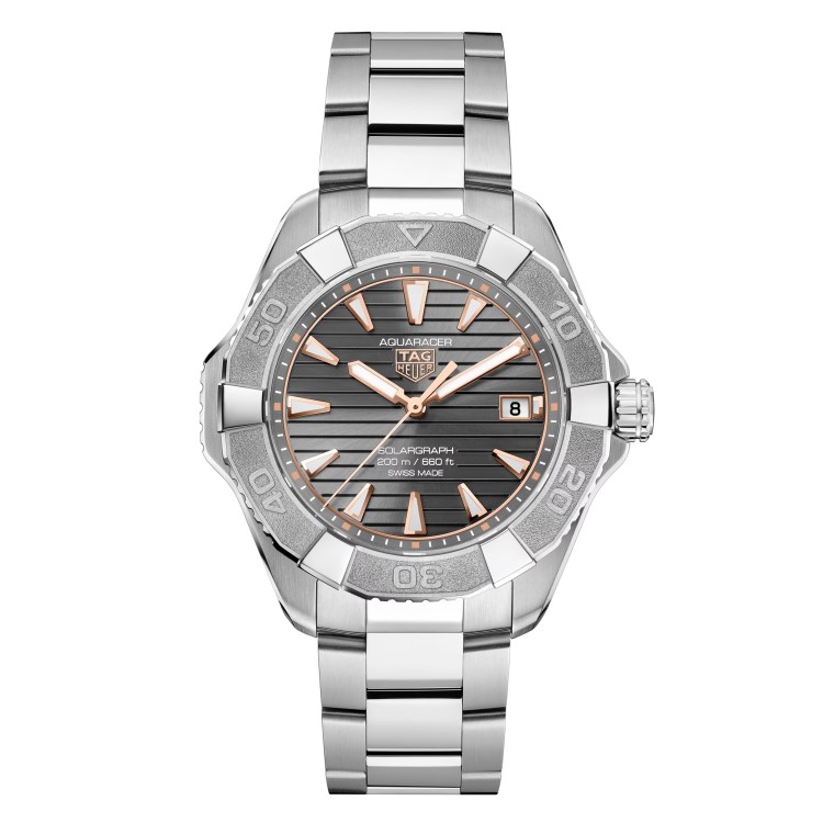 Tag Heuer Aquaracer WBP1190.BZ0003 Quarzo 40 mm Grigio Bracciale Titanio