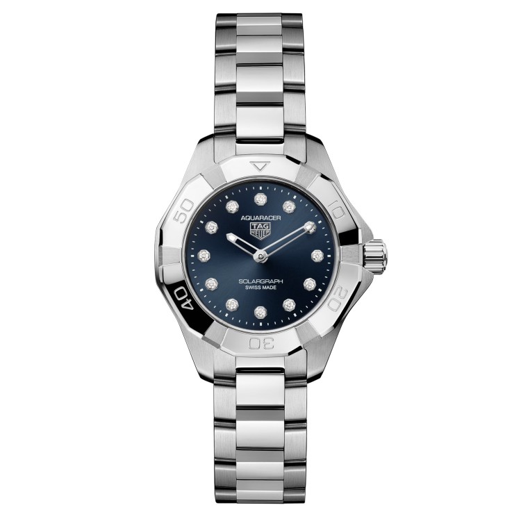 Tag Heuer Aquaracer WBP141E.BA0049 Quarzo 28 mm Blu Bracciale Acciaio