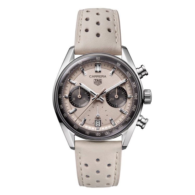 Tag Heuer Carrera CBS221H.FC8366 Cronografo Automatico 39 mm Beige