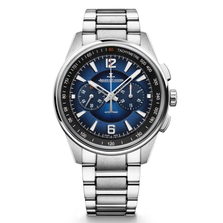 Jaeger-LeCoultre Polaris Q9028181 Cronografo Automatico 42 mm Acciaio Blu Bracciale Acciaio