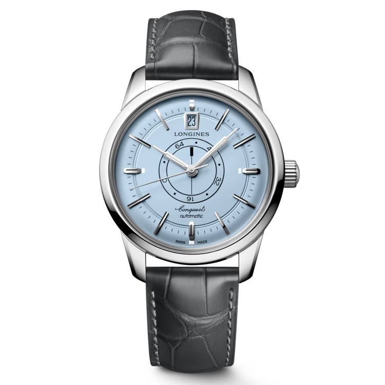 Longines Heritage L1.648.4.92.2 Automatico 38 mm Acciaio Blu