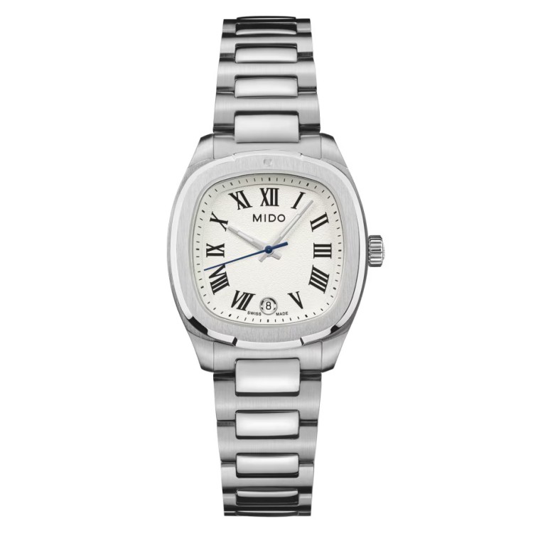 Mido Multifort M049.110.11.263.00 Quarzo 28 mm Acciaio Avorio Bracciale Acciaio