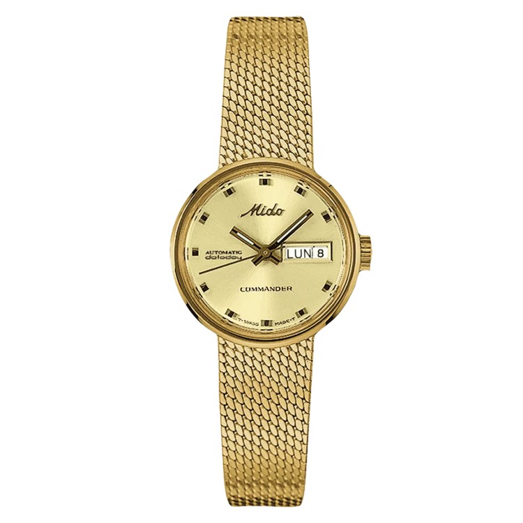 Mido Commander 1959 M716.937.213 Automatic 23.5 mm Yellow PVD-coated steel Steel bracelet
