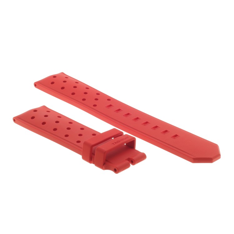 Tag Heuer Cinturino Formula 1 Caucciù Rosso Forato 22/20 CAZ101G Max Verstasppen limited edition