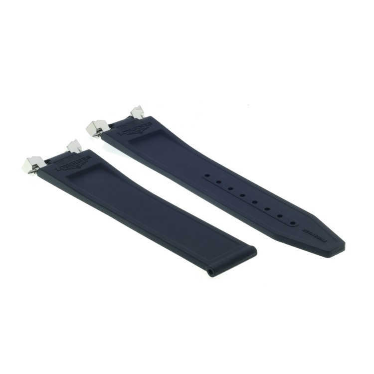 Longines Cinturino Caucciù blu 22/18 mm Conquest 2023 cronografo L3.835.4