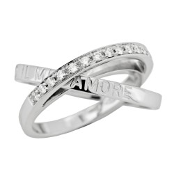 ALFIERI & St. JOHN Anello Diamanti ct 0,24 Oro 18 kt 2