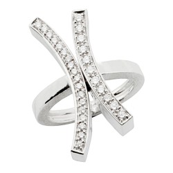 ALFIERI & St. JOHN Anello Diamanti ct 0,36 Oro 18 kt 2