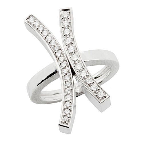 ALFIERI & St JOHN Anello Diamanti ct 0,36 Oro 18 kt