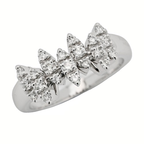 ALFIERI & St. JOHN Anello Diamanti ct 0,57 Oro 18 kt