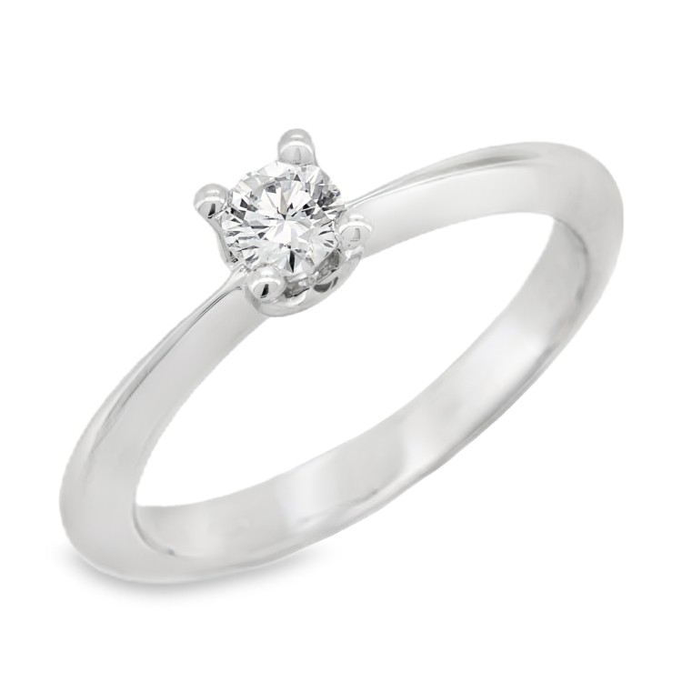 ALFIERI & St. JOHN Anello Solitario Diamante ct 0,20 Oro 18 kt