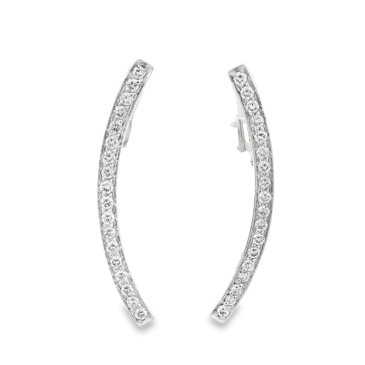 ALFIERI & St. JOHN Orecchini Diamanti ct 0,76 Oro 18 kt