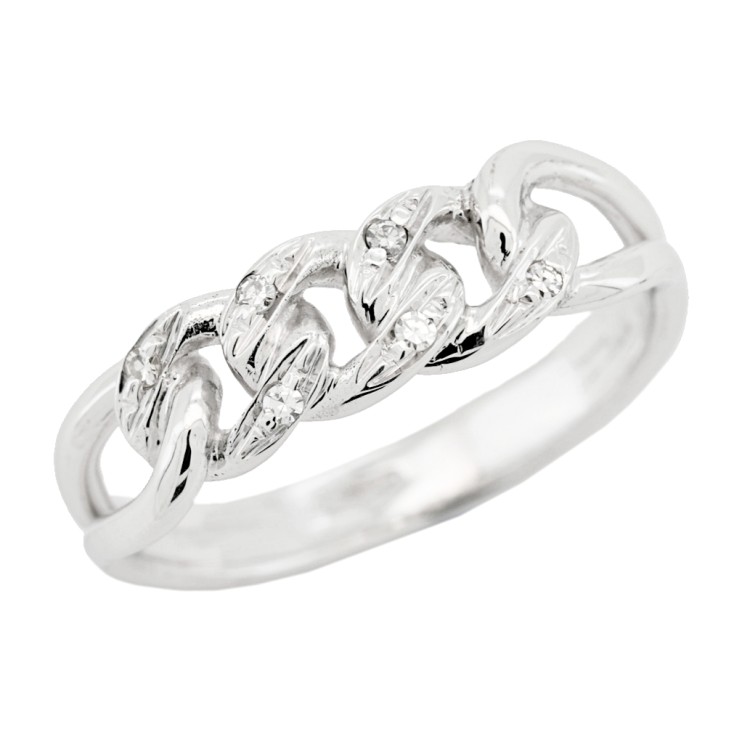 Anello Diamanti Taglio 8/8 ct 0,06 F VS Oro 18 kt 3,3 gr