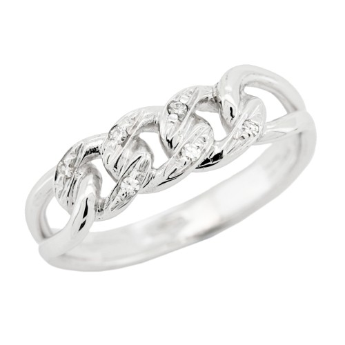 Anello Diamanti ct 0,06 Oro 18 kt