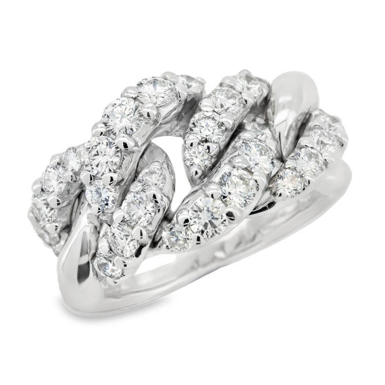 Anello Diamanti ct 1,69 Oro 18 kt