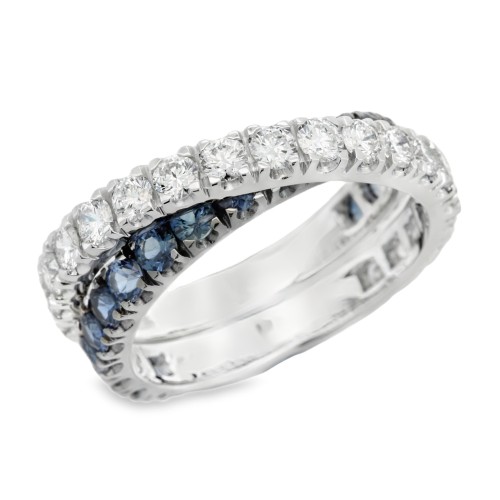 Anello Fascia Diamanti ct 1,42 Oro 18 kt