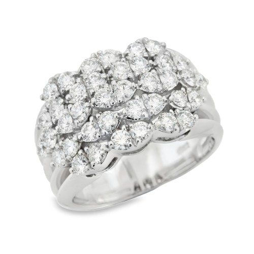 Anello Fascia Diamanti ct 1,70 F VVS Oro 18 kt