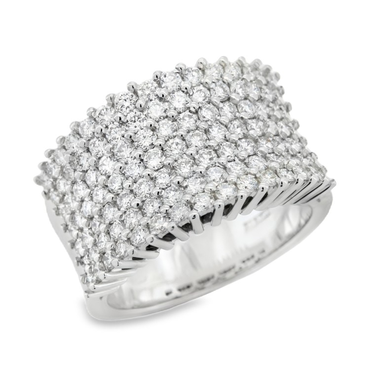 Anello Fascia Diamanti ct 1,95 Oro 18 kt