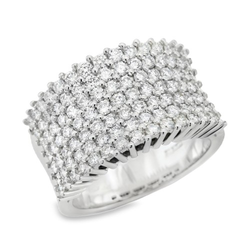 Anello Fascia Diamanti ct 1,95 Oro 18 kt