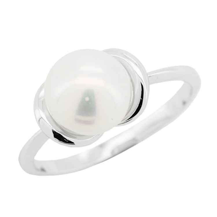 ANELLO Perla 8 mm Oro 18 kt
