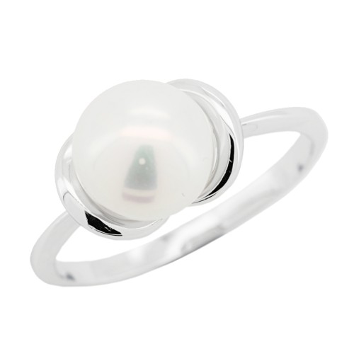 ANELLO Perla 8 mm Oro 18 kt