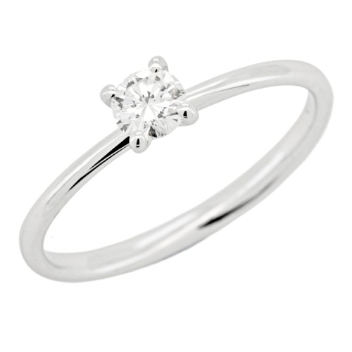 Anello Solitario Diamante ct 0,53 Oro 18 kt