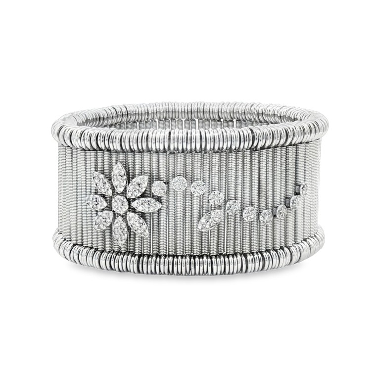 Bracciale JARRETIERE Diamanti ct 1,19 Oro 18 kt