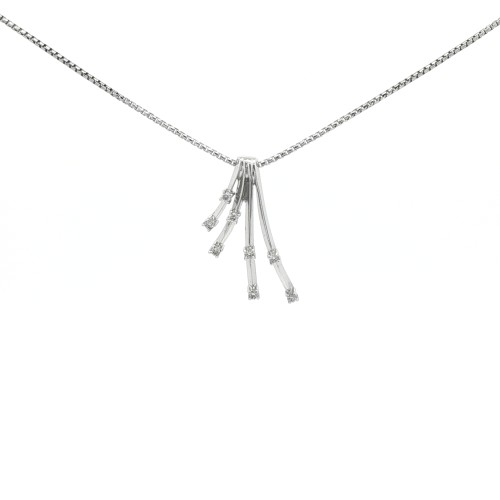 Collana Diamanti ct 0,13 Oro 18 kt