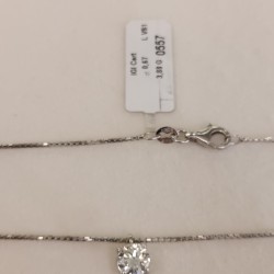 Orecchini Diamanti ct 0,86 Oro 18 kt 2