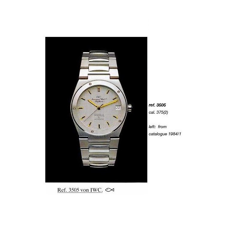 IWC Ingenieur 3305 misura 34 x 8,5 mm in Acciaio al Quarzo