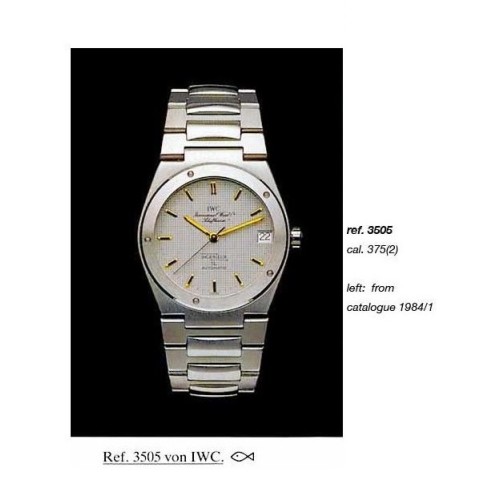 IWC Ingenieur 3305 misura 34 x 8,5 mm in Acciaio al Quarzo