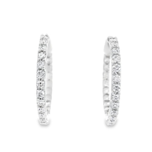Orecchini Diamanti ct 1,32 Oro 18 kt