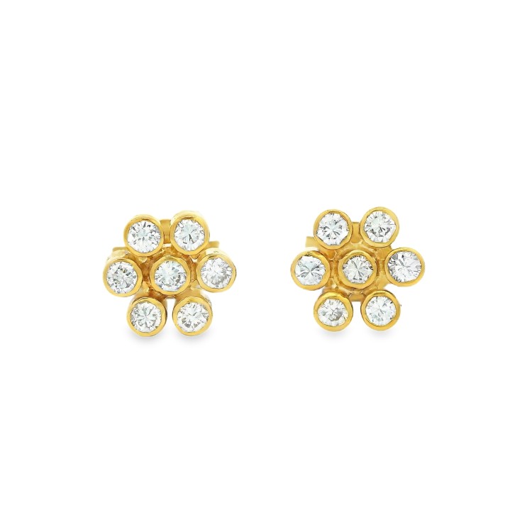 Orecchini Diamanti ct 0,99 Oro 18 kt
