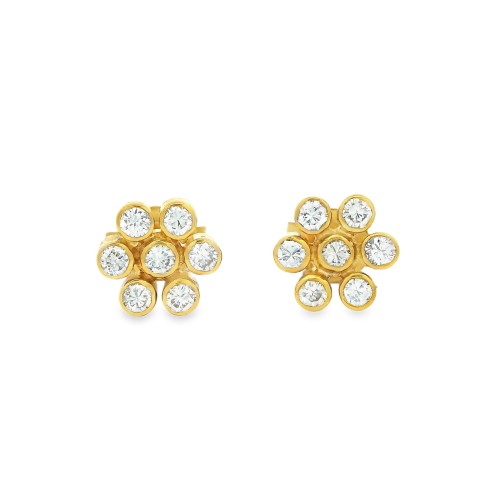 Orecchini Diamanti ct 0,99 Oro 18 kt