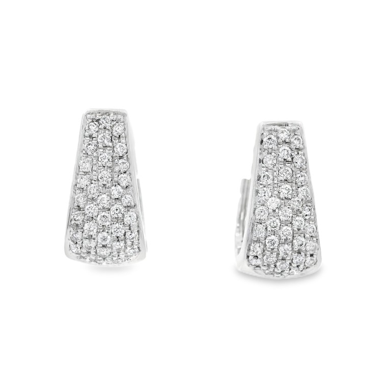 Orecchini Diamanti ct 0,68 Oro 18 kt