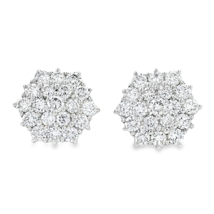 Orecchini Diamanti ct 1,77 Oro 18 kt