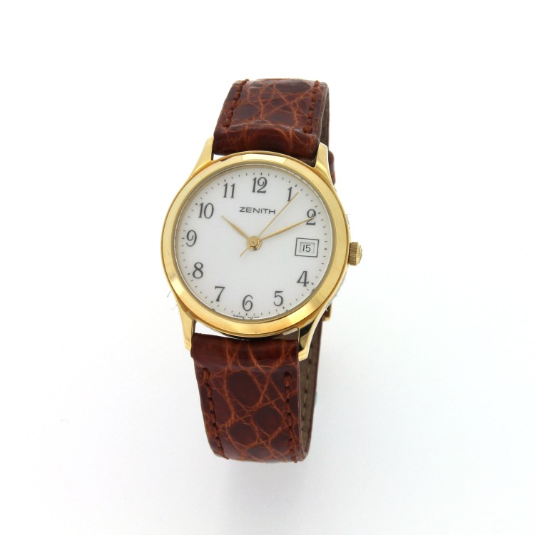 ZENITH Misura 27 mm Quarzo in Oro Giallo 750 18 kt