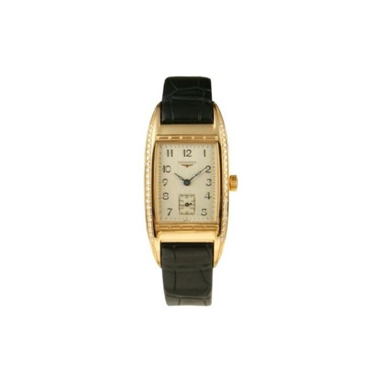 LONGINES BELLE ARTI 26 x 35 mm te madreperla e Diamanti in Oro Rosa 750